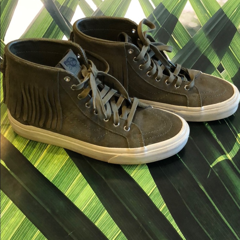 Vans Sk8 Hi top moc fringe sneakers shoes 8